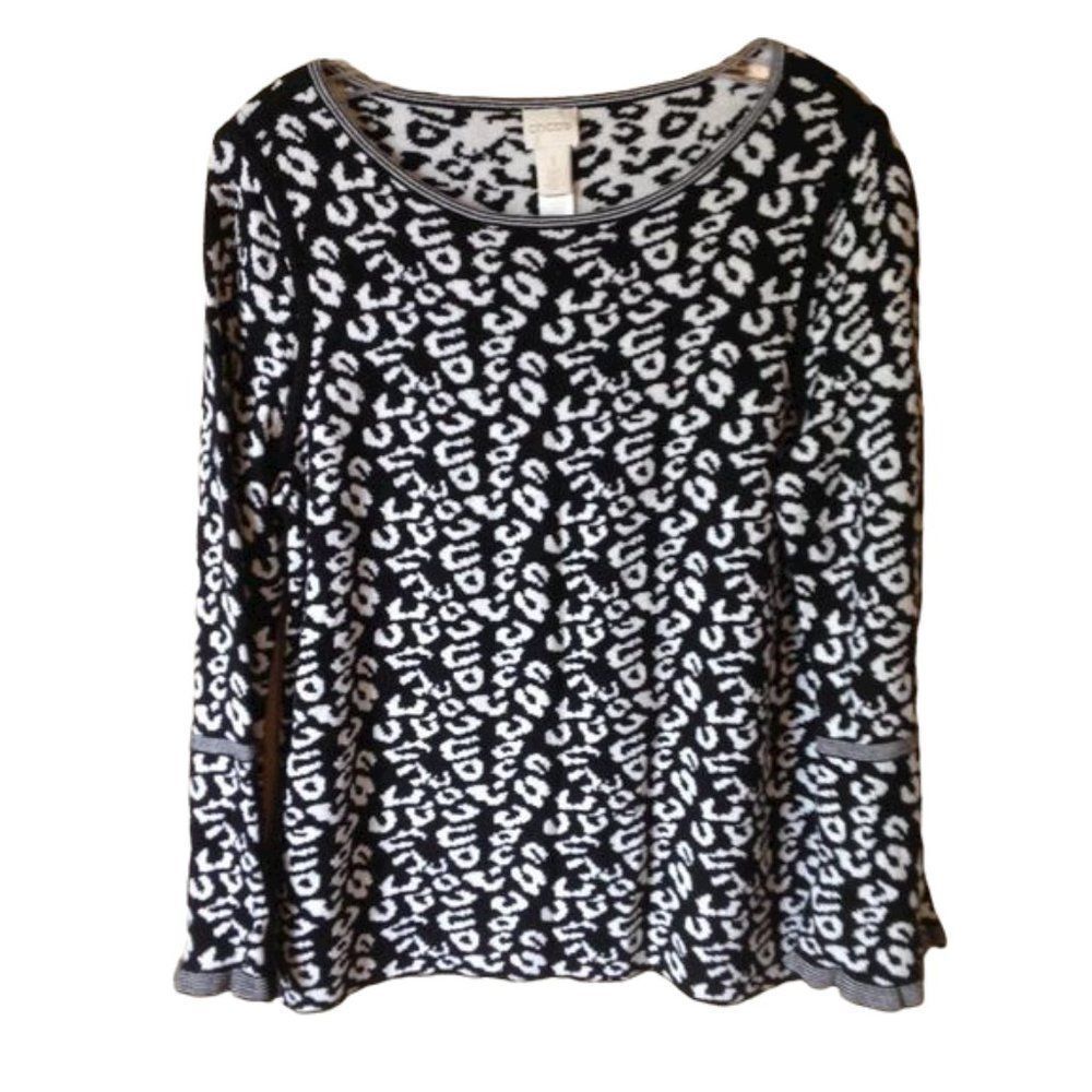 Comfy Chico's Long Sleeve Sweater 1 (M/8)
